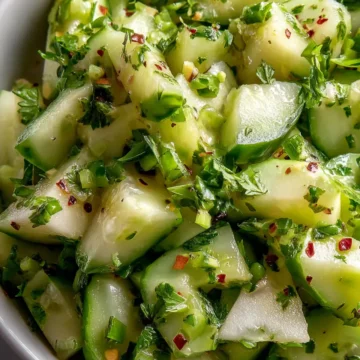 Cucumber Celery Salad with Apple