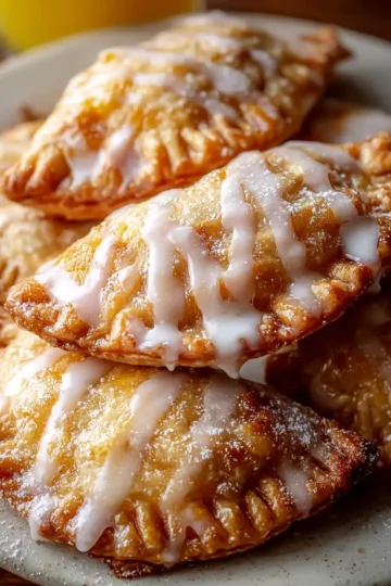 Southern Fried Peach Pies with Vanilla Glaze