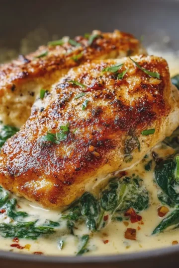 Creamy Chicken and Spinach