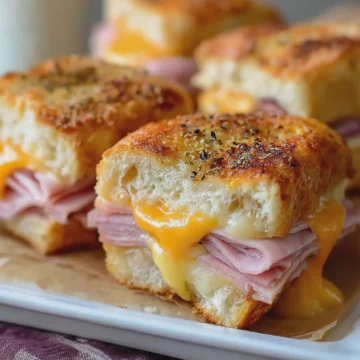 Hot Chicken Ham and Cheese Sandwiches