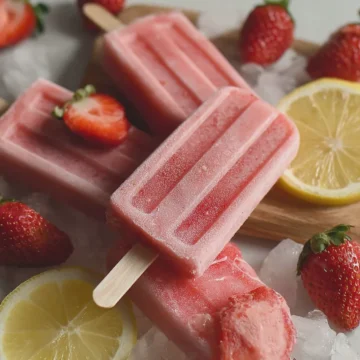 Strawberry Lemonade Popsicles (Keto & Dairy-Free)