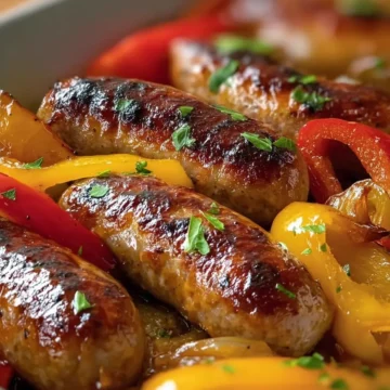 Baked Sausage and Bell Pepper
