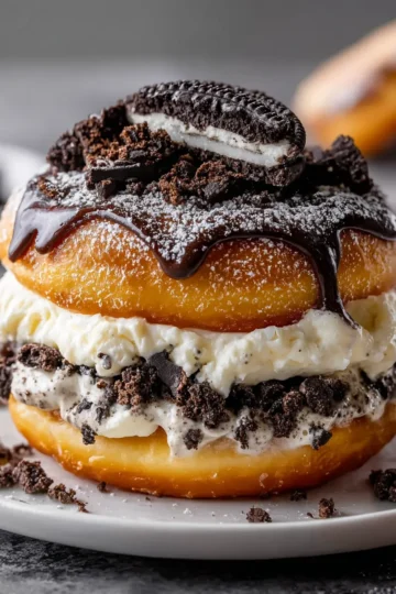 Oreo Cheesecake Donut Burger