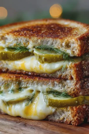The Best Dill Pickle Grilled Cheese