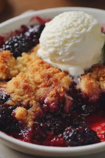 Old-Fashioned Blackberry Cobbler