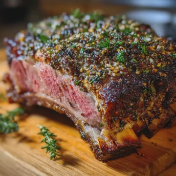 Herb Crusted Roasted Beef Rib