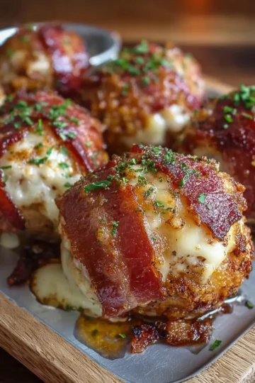 Turkey Bacon Cheese Bombs