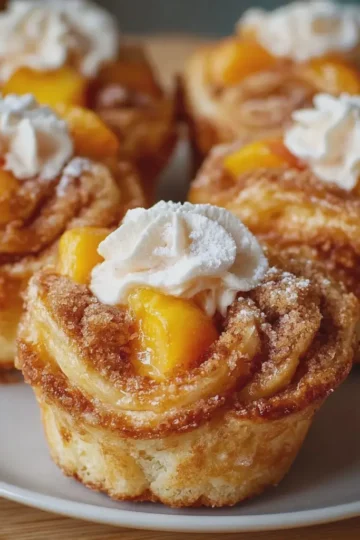 PEACH PIE CRUFFINS