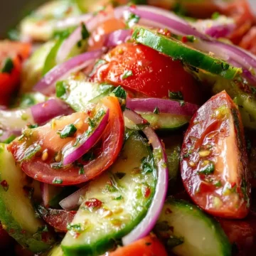 Cucumber Tomato Onion Salad