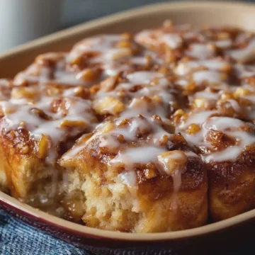 Cinnamon Roll Apple Bake
