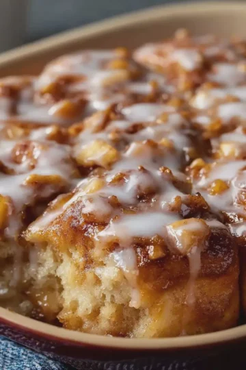 Cinnamon Roll Apple Bake