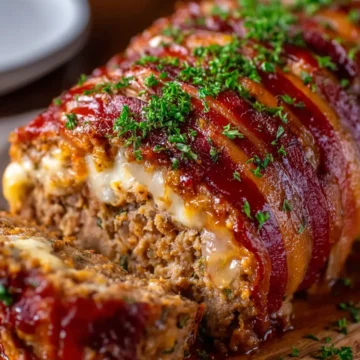 Stuffed Turkey Bacon Wrapped Meatloaf