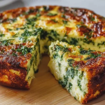 Spinach & Cheese Crustless Quiche