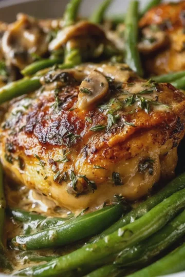 Slow Cooker 4-Ingredient Chicken and Green Beans