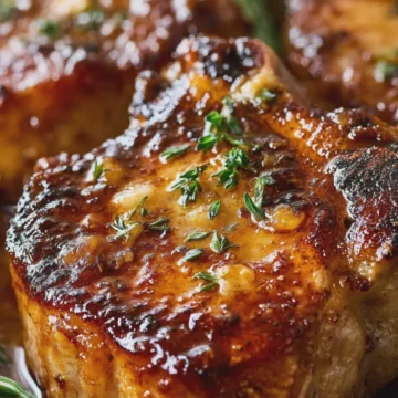 Slow Cooker 4-Ingredient Amish Honey Butter Pork Chops