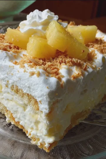 No-Bake Pineapple Cream Dessert
