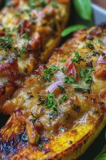 Baked Ripe Plantain Boats