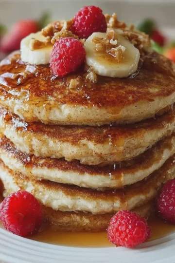 Fluffy Maple Cinnamon Pancakes