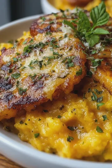 Mashed Ripe Plantains with Cheese