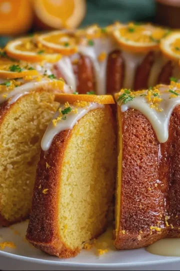 Orange Bundt Cake with Citrus Glaze