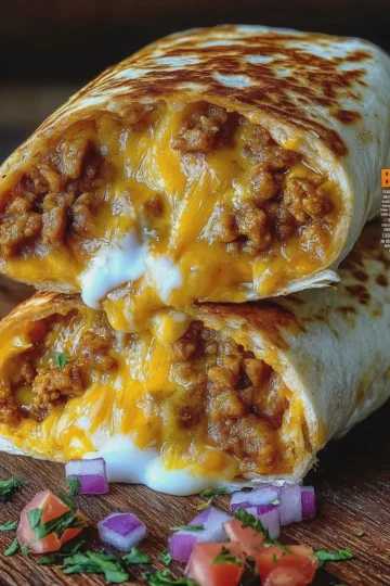 Taco Bell Copycat Grilled Cheese Burrito