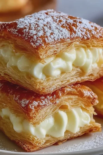 Cream-Filled Puff Pastry Pillows