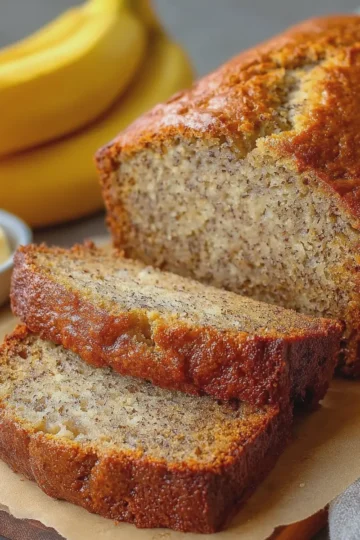3-Ingredient Banana Bread