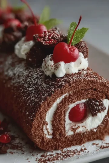 Swiss Roll Meets Black Forest Charm