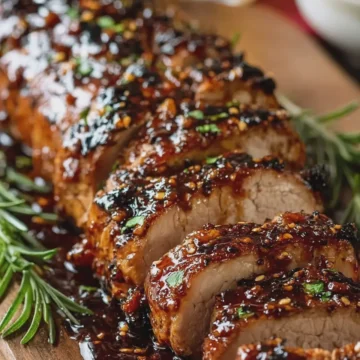 Honey Garlic Glazed Pork Tenderloin