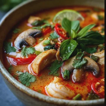 Tom Yum Gai (Thai Hot & Sour Chicken Soup)