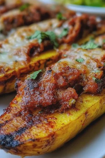 Stuffed Ripe Plantains