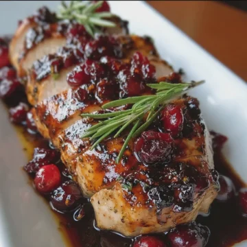 Cranberry Glazed Chicken Tenderloin