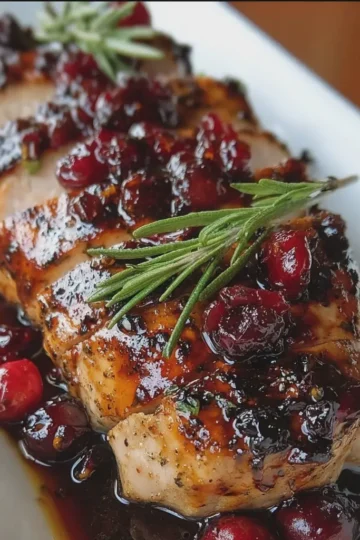 Cranberry Glazed Chicken Tenderloin