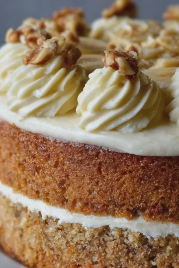 Banana Cake with Buttercream Frosting