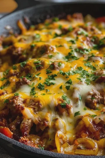 Beef and Cheese Skillet