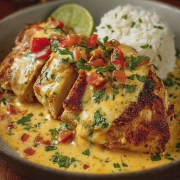 Mexican Chicken with Cheese Sauce