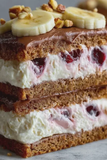 Chocolate Cherry Ice Cream Sandwiches
