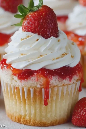 Strawberry Shortcake Cupcakes