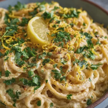 High-Protein Vegan Lemon Pasta