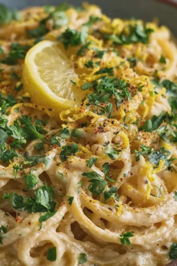 High-Protein Vegan Lemon Pasta