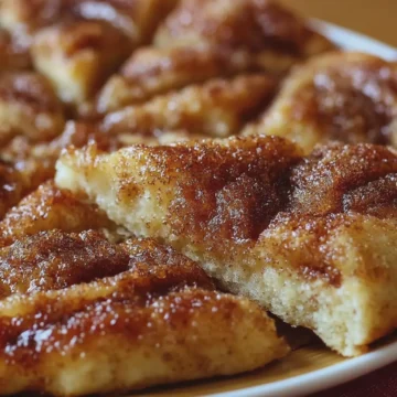 Cinnamon-Sugar Pizza Made with Crescent Rolls