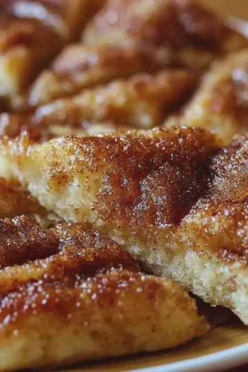 Cinnamon-Sugar Pizza Made with Crescent Rolls