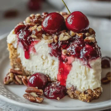 Cherry Pecan Cheesecake Lush