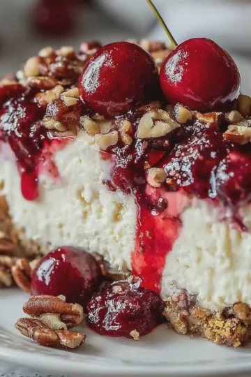Cherry Pecan Cheesecake Lush