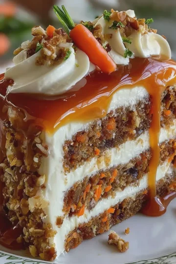 Salted Caramel Carrot Dream Cake