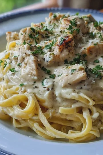 Crockpot Chicken Alfredo