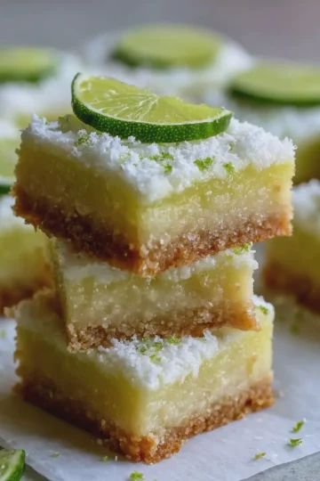 Lime Shortbread Bars