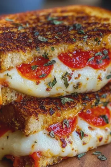 Pizza Grilled Cheese Sandwiches