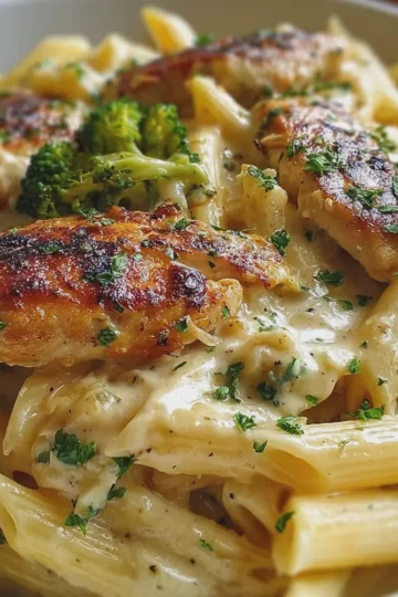 Creamy Garlic Chicken & Penne