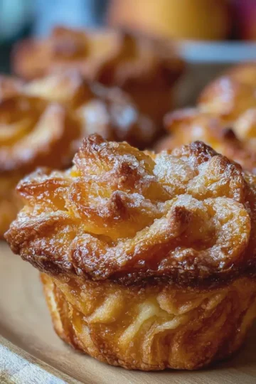 Peach Pie Cruffins